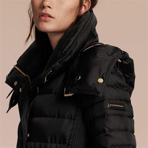 burberry black down coat|burberry down coat women.